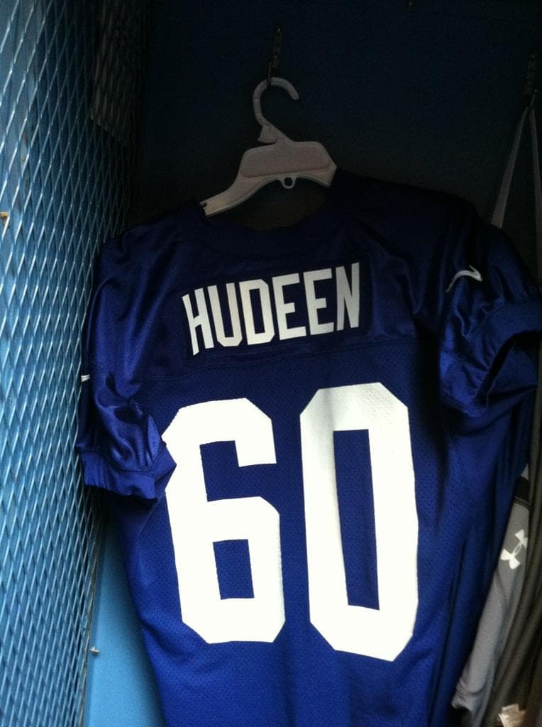 Basim Hudeen #60 New York Giants jersey