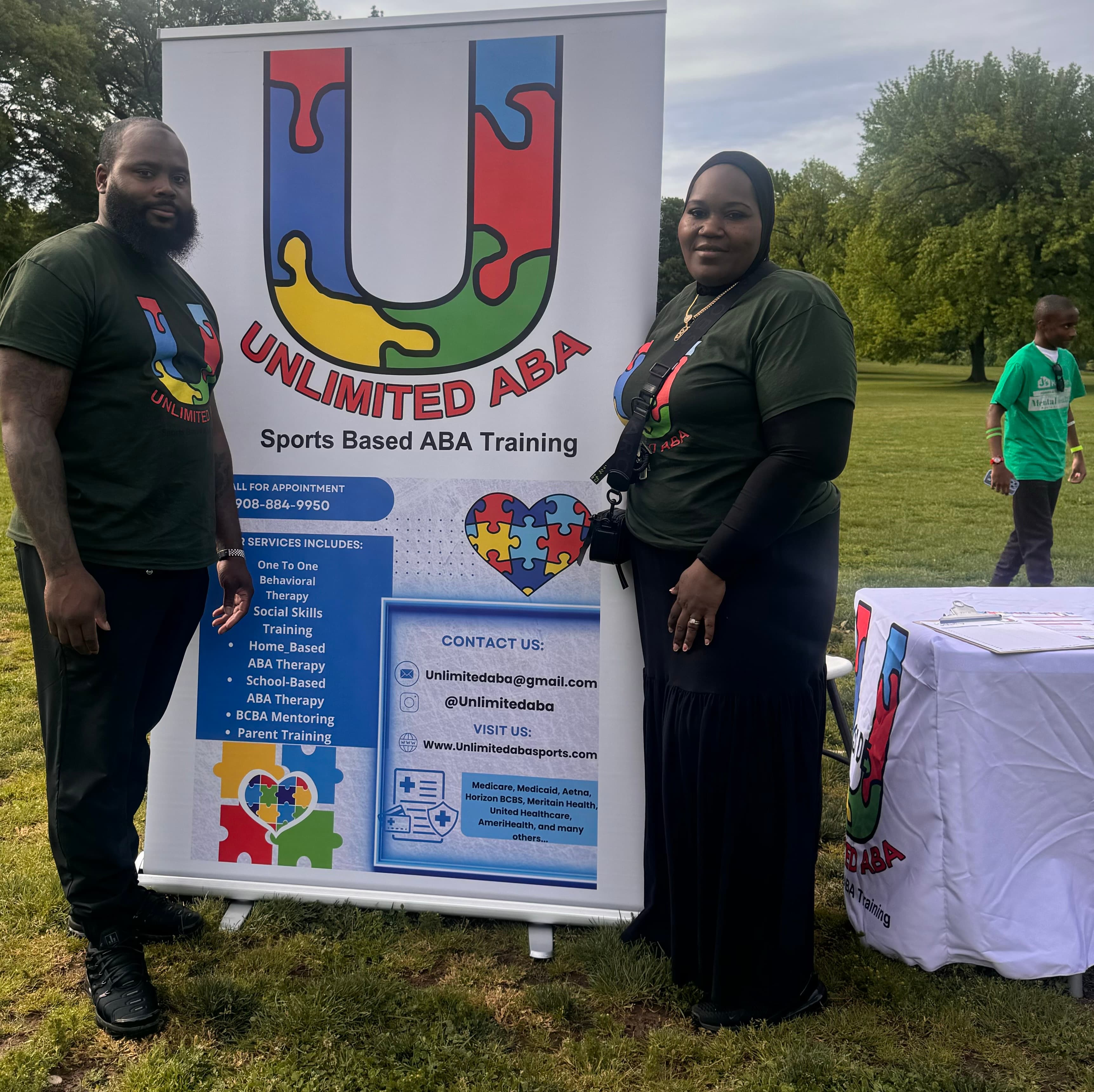 Basim Hudeen at an Unlimited ABA Sports community event