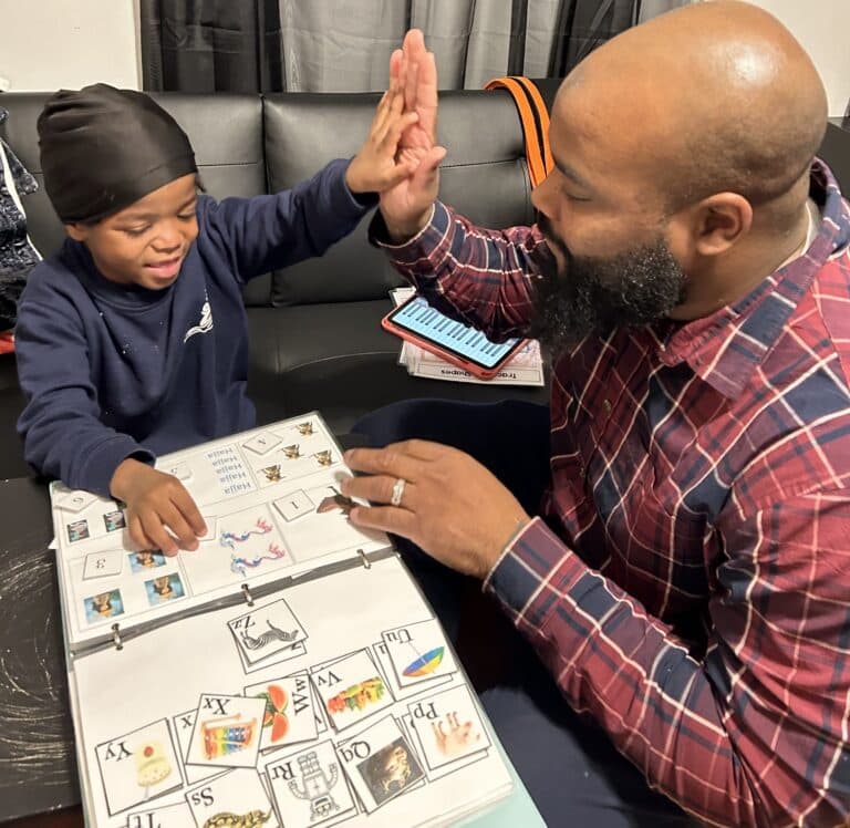 One-on-one behavioral therapy session